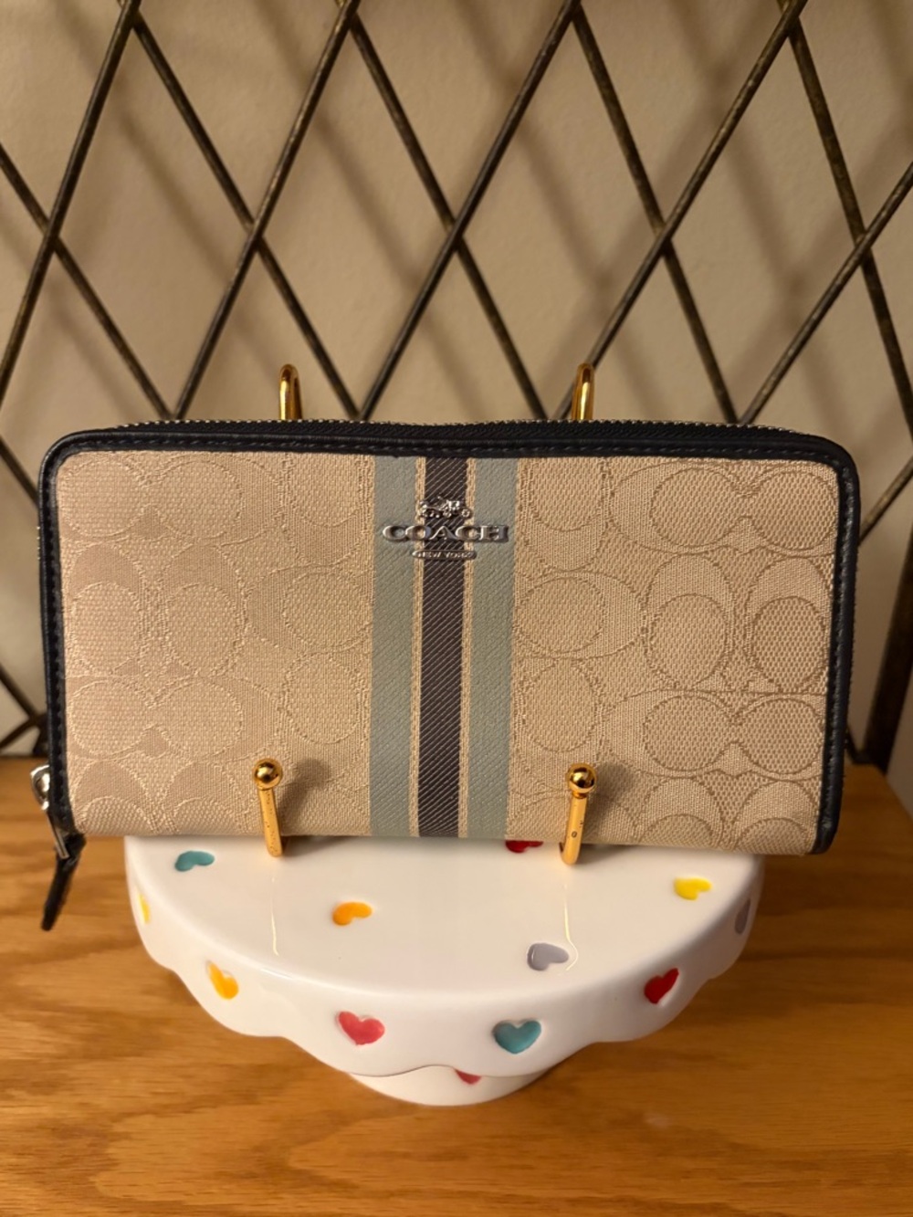 Coach Signature Wallet EUC